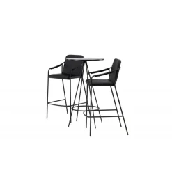 Bar sæt Bistro med stole Tvist - Sort