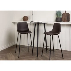 Bar sæt Plaza med stole Alexi - Sort og Brun