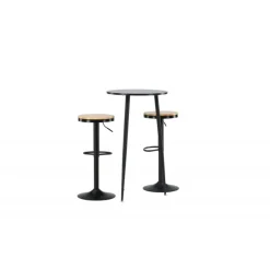 Bar sæt Plaza med stole Conway - Sort