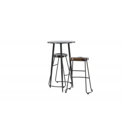 Bar sæt Plaza med stole Ozark - Sort