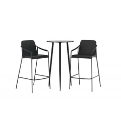 Bar sæt Plaza med stole Tvist - Sort