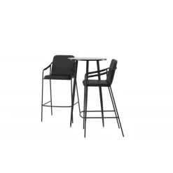 Bar sæt Plaza med stole Tvist - Sort