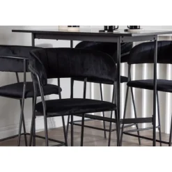 Bar sæt Rax med Spisebordsstole Lui - Sort