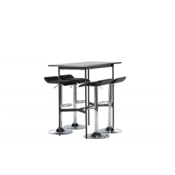 Bar sæt Rax med Spisebordsstole Jonna - Sort