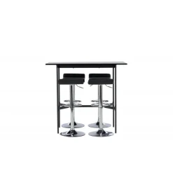 Bar sæt Rax med Spisebordsstole Jonna - Sort