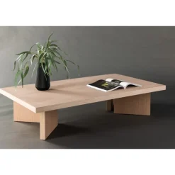 Bassholmen Sofabord 140 x 80 cm - Hvidpigmenteret