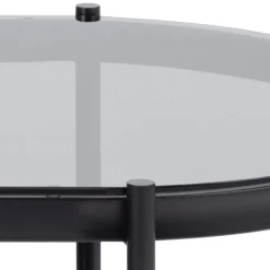 Bayonne sofabord grå glas