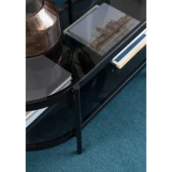 Bayonne sofabord grå glas