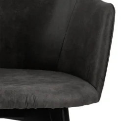 Bella spisebordsstol med armlæn grå stof