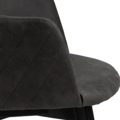 Bella spisebordsstol med armlæn grå stof