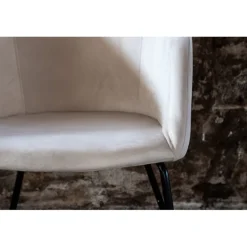 Berit Spisebordsstol - Beige og Sort