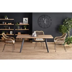 BERLIN Spisebord med indbygget butterfly 160cm kan udvides til 220cm - Honning Valnød