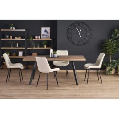 BERLIN Spisebord med indbygget butterfly 160cm kan udvides til 220cm - Honning Valnød