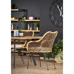 BERLIN Spisebord med indbygget butterfly 140cm kan udvides til 180cm - Honning Valnød