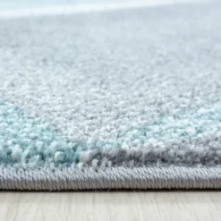 Beta Kortluvet tæppe Geometrisk - Blå