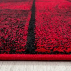 Beta Kortluvet tæppe Geometrisk - Rød