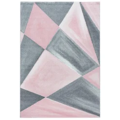 Beta Kortluvet Tæppeløber Geometrisk - Pink