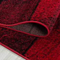 Beta Kortluvet Tæppeløber Geometrisk - Rød