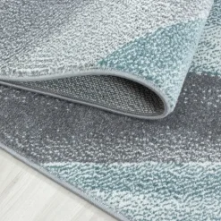 Beta Kortluvet Tæppeløber Geometrisk - Blå