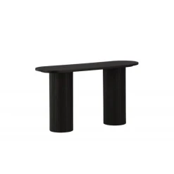 Bianca konsolbord oval - sort 130 x 40