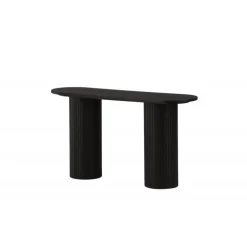 Bianca konsolbord oval - sort 130 x 40