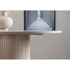 Bianca Rundt spisebord - Sort og Hvid