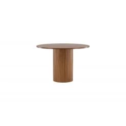 Bianca Rundt spisebord - Sort og Valnød