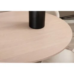 Bianca Rundt Spisebordssæt - Beige og Sort