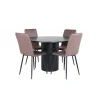 Bianca Rundt Spisebordssæt - Sort og Brun