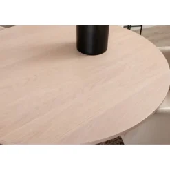Bianca Rundt Spisebordssæt - Beige og Sort