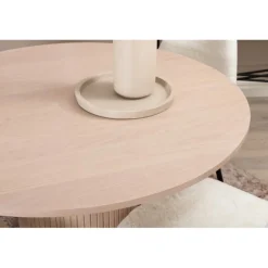 Bianca Rundt Spisebordssæt - Sort og Hvid