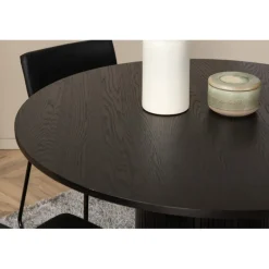 Bianca Rundt Spisebordssæt - Sort