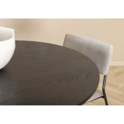 Bianca Rundt Spisebordssæt - Sort og Lysegrå