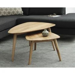 Bianca sofabordsæt - Naturolieret