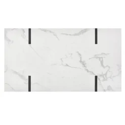 BLANCA Sofabord i Hvid marmorlook 110cm
