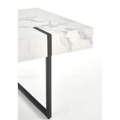 BLANCA Sofabord i Hvid marmorlook 110cm
