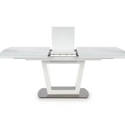 BLANCO Spisebord med udtræk, - Hvid marmor - Hvid