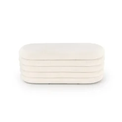 BLISS bænk med opbevaringsfunktion, Cremefarvet