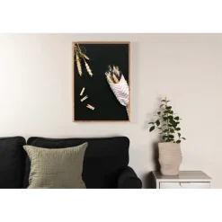 Blomster på bordet Plakat - Beige og Sort