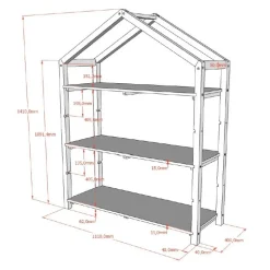 Bogreol husform – Dallas, antracit