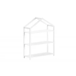 Bogreol i massivt fyr – Dallas, hvid