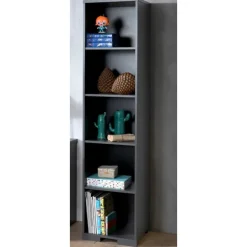 Bogreol London – antracit, 5 rum, moderne