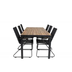 Boi's e Loungesæt - Havemøbelsæt - Sort,Natur