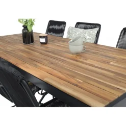 Boi's e Loungesæt - Havemøbelsæt - Sort,Natur