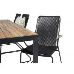 Boi's e Loungesæt - Havemøbelsæt - Sort,Natur