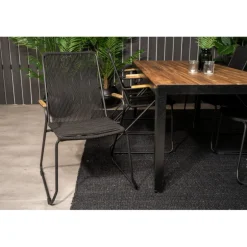 Boi's e Loungesæt - Havemøbelsæt - Sort,Natur