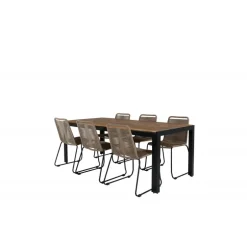 Bois Loungesæt - Havemøbelsæt - Beige,Sort,Natur