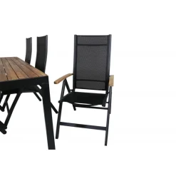 Bois Loungesæt - Havemøbelsæt - Sort,Natur