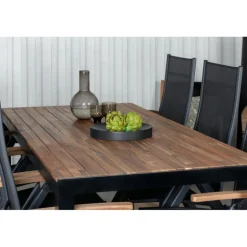 Bois Loungesæt - Havemøbelsæt - Sort,Natur