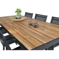 Bois Loungesæt - Havemøbelsæt - Sort,Natur